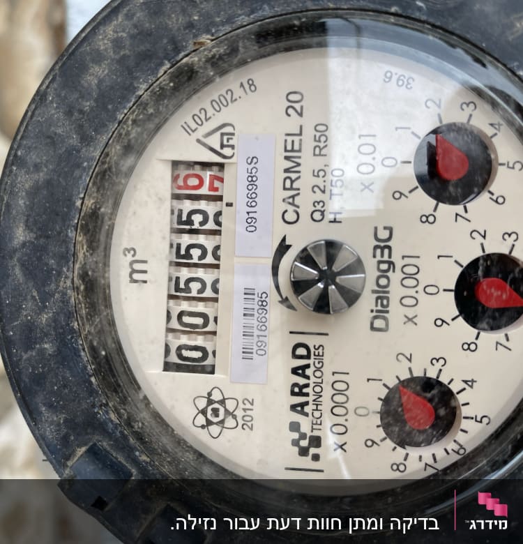 בדיקה ומתן חוות דעת עבור נזילה.